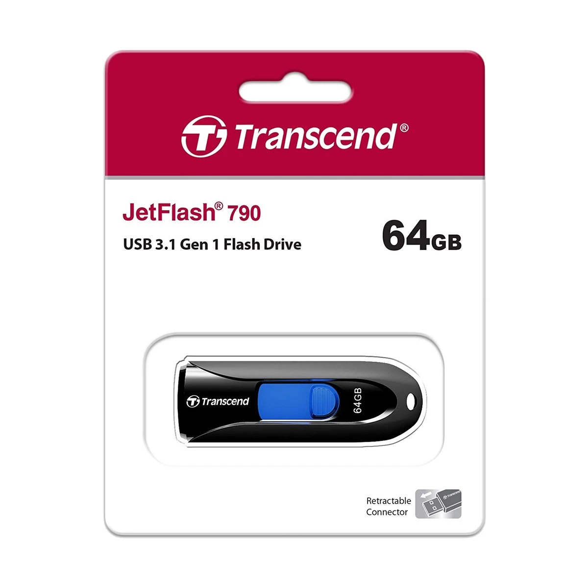 Transcend V-790K 64GB USB 3.1 Gen 1 Pen Drive