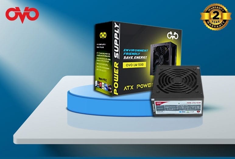 OVO LM 450W ATX Gaming Desktop Power Supply