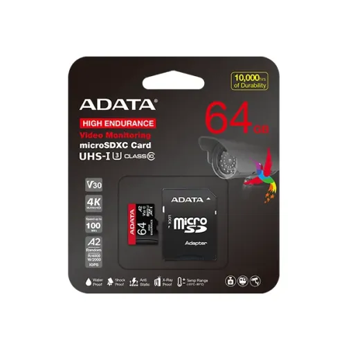ADATA High-Endurance 64GB UHS-I Class 10 micro SDXC Memory Card